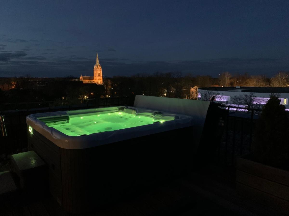 Sea View Penthouse Terrace Palanga Old Town Lägenhet Exteriör bild