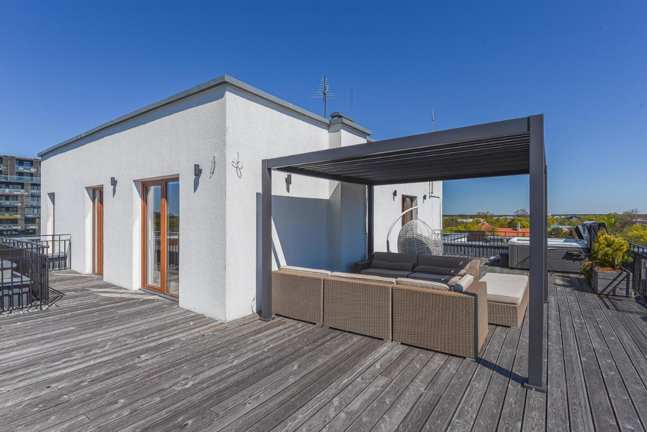 Sea View Penthouse Terrace Palanga Old Town Lägenhet Exteriör bild
