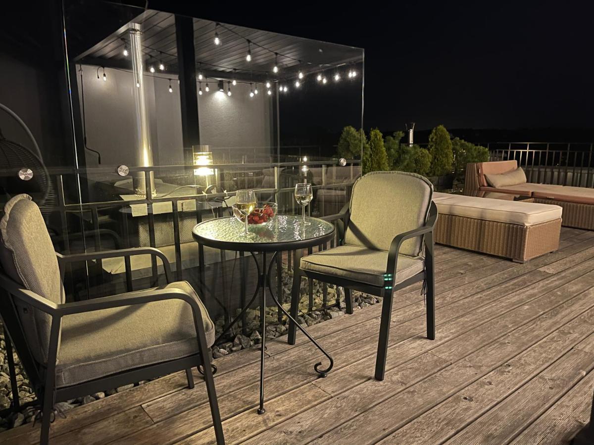Sea View Penthouse Terrace Palanga Old Town Lägenhet Exteriör bild