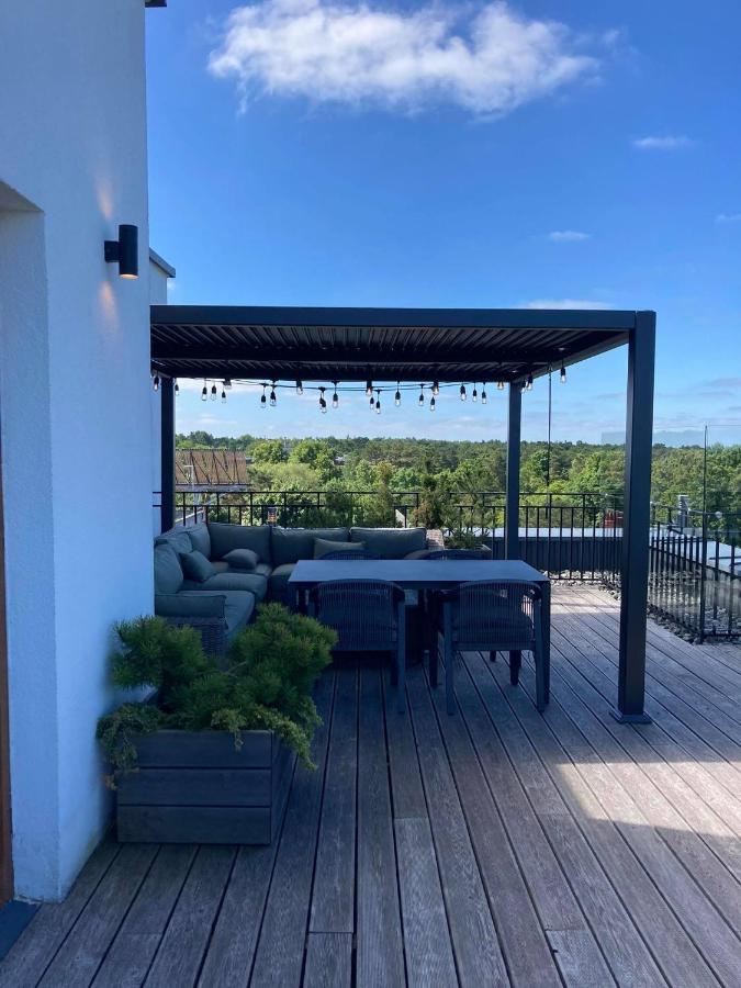 Sea View Penthouse Terrace Palanga Old Town Lägenhet Exteriör bild