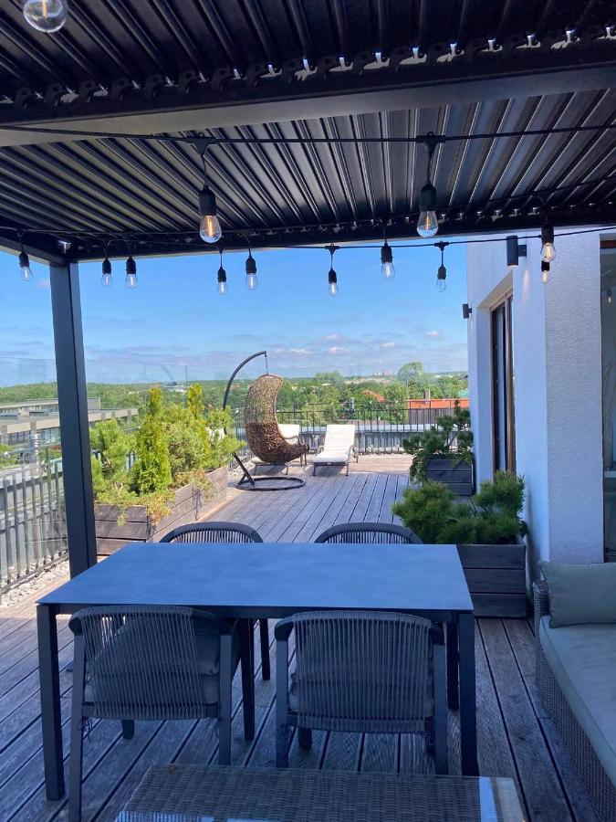 Sea View Penthouse Terrace Palanga Old Town Lägenhet Exteriör bild