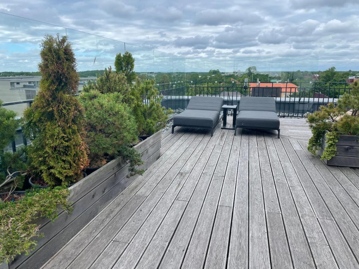Sea View Penthouse Terrace Palanga Old Town Lägenhet Exteriör bild
