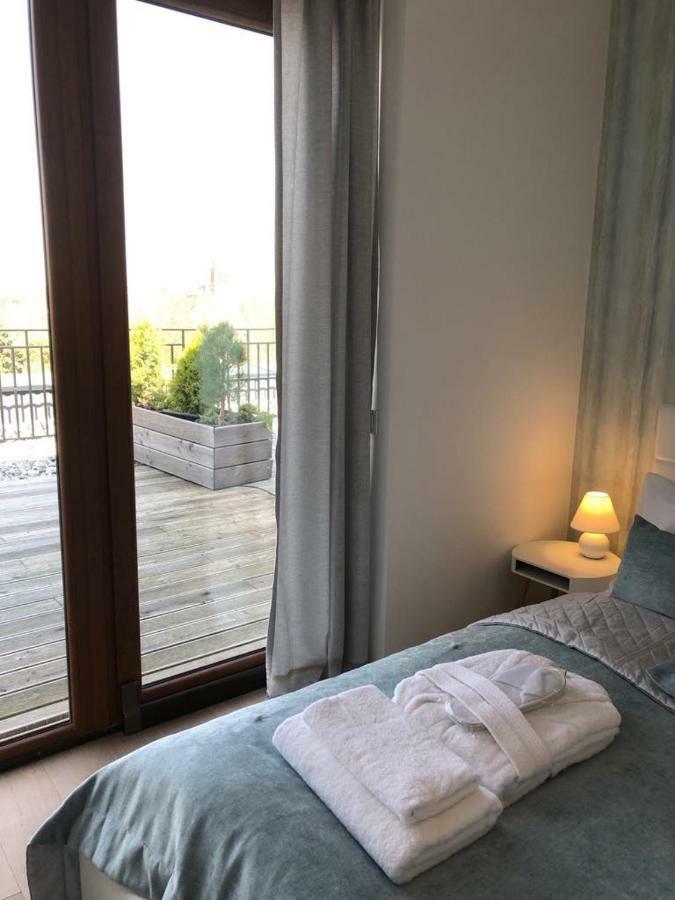 Sea View Penthouse Terrace Palanga Old Town Lägenhet Exteriör bild