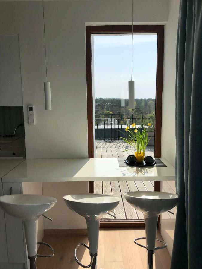 Sea View Penthouse Terrace Palanga Old Town Lägenhet Exteriör bild