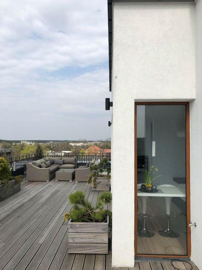 Sea View Penthouse Terrace Palanga Old Town Lägenhet Exteriör bild